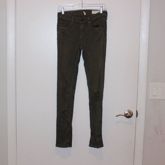 rag & bone  Skinny Jeans in Green Army  Women's Size 26 - Picture 2 of 13